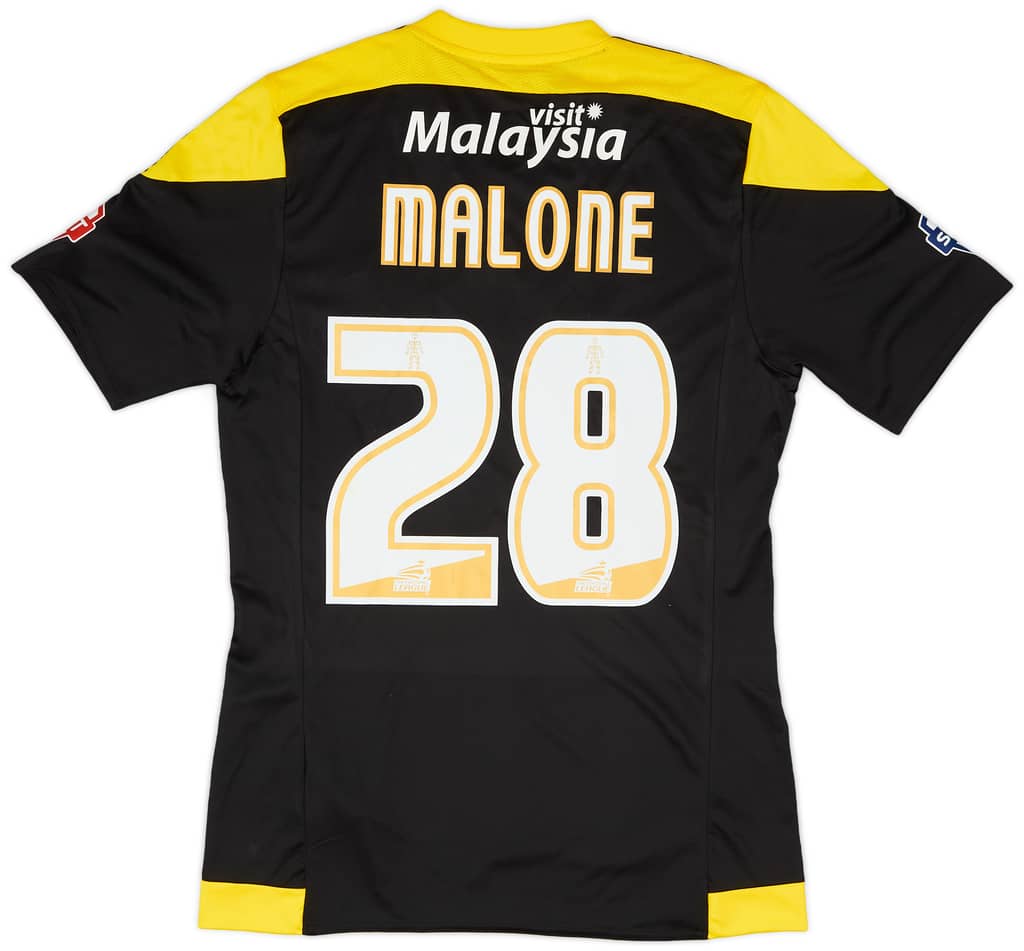 2015-16 Cardiff Match Issue Third Shirt Malone #28
