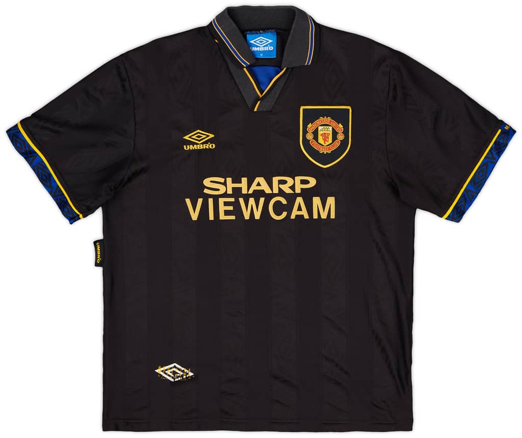 1993-95 Manchester United Away Shirt Cantona #7 - 7/10 - (M)