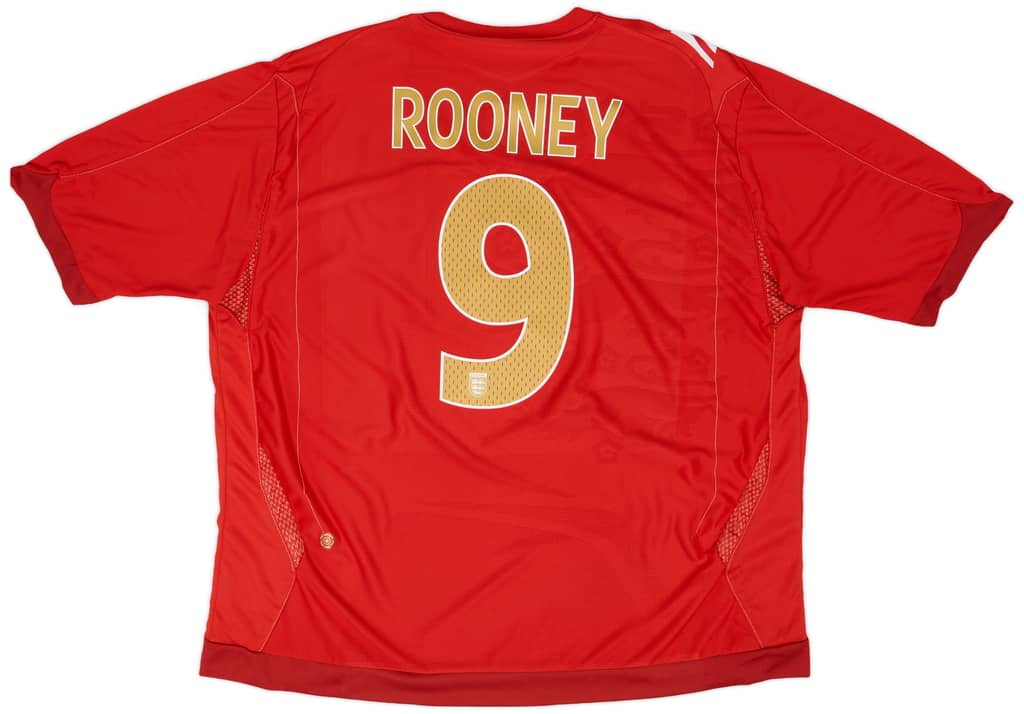 2006-08 England Away Shirt Rooney #9 - 7/10 - (3XL)