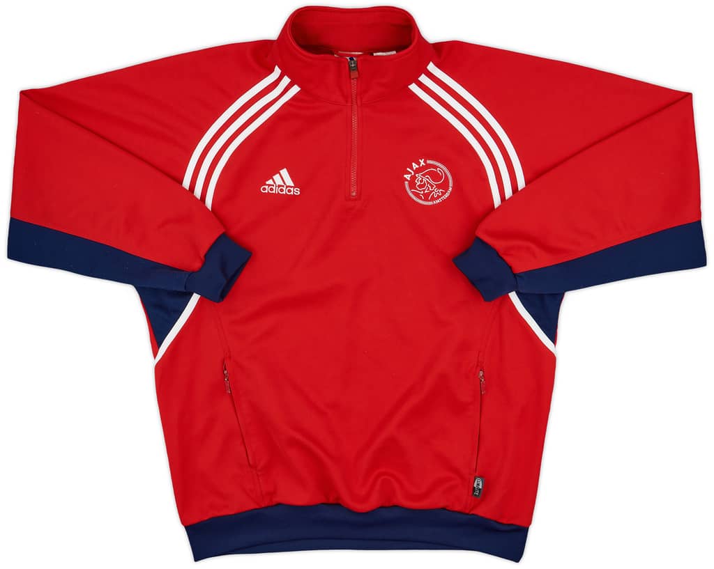 2000-01 Ajax adidas 1/4 Zip Sweat Top - 6/10 - (L/XL)