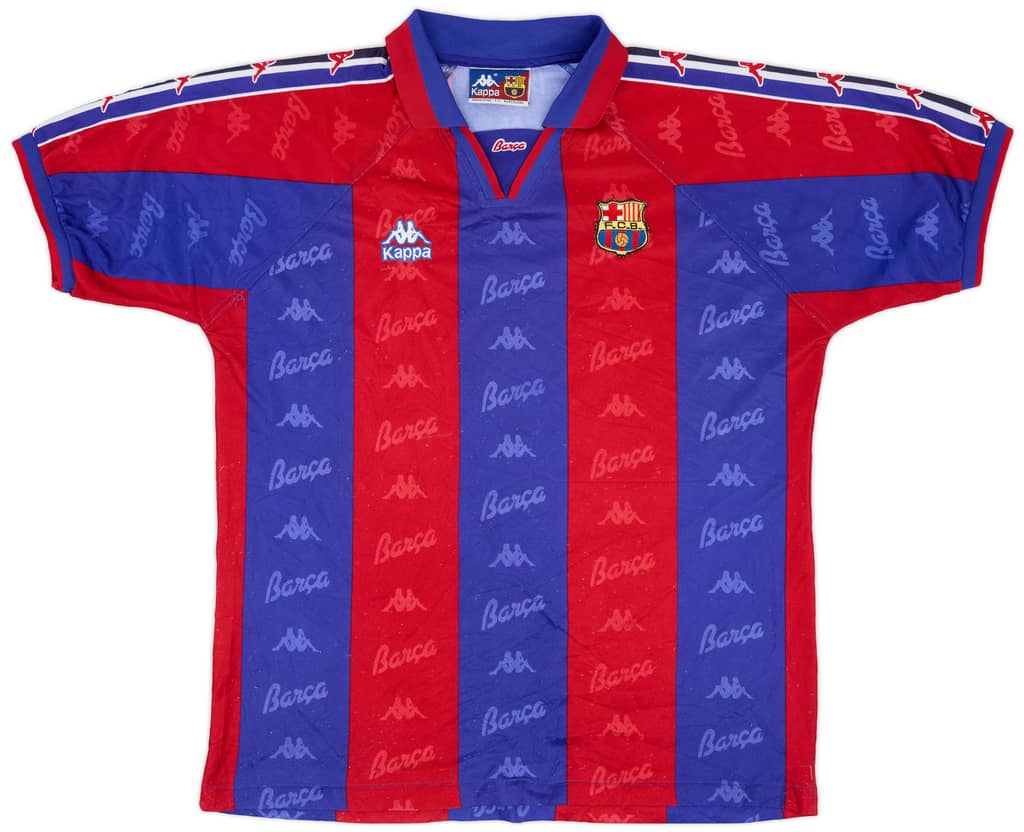 1995-97 Barcelona Home Shirt - 6/10 - (XL)