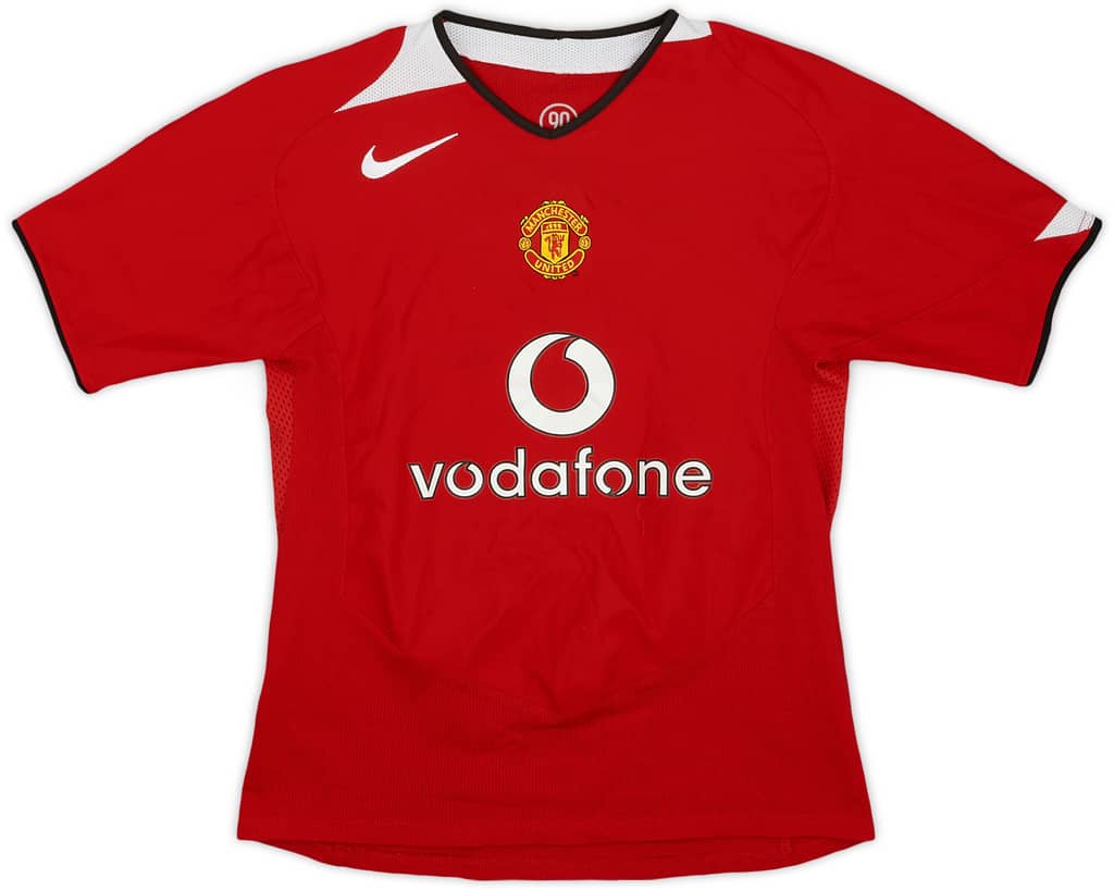 2004-06 Manchester United Home Shirt - 6/10 - (M.Boys)