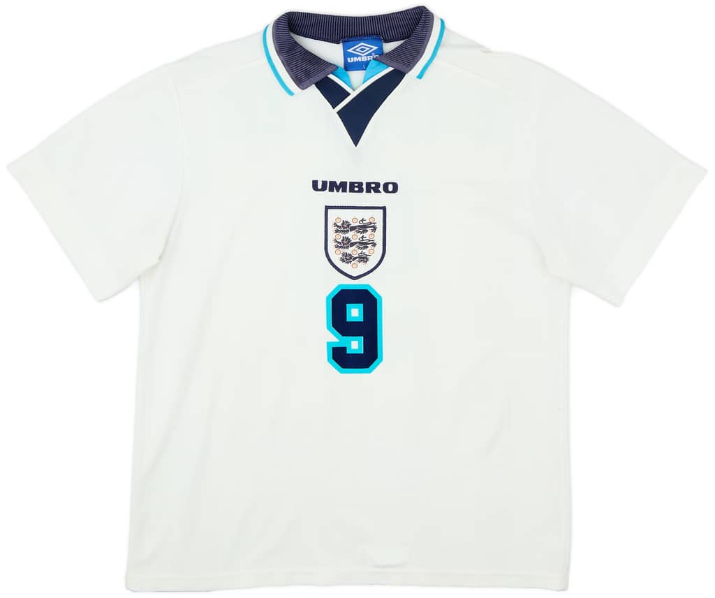 1995-97 England Home Shirt Shearer #9 - 7/10 - (L)