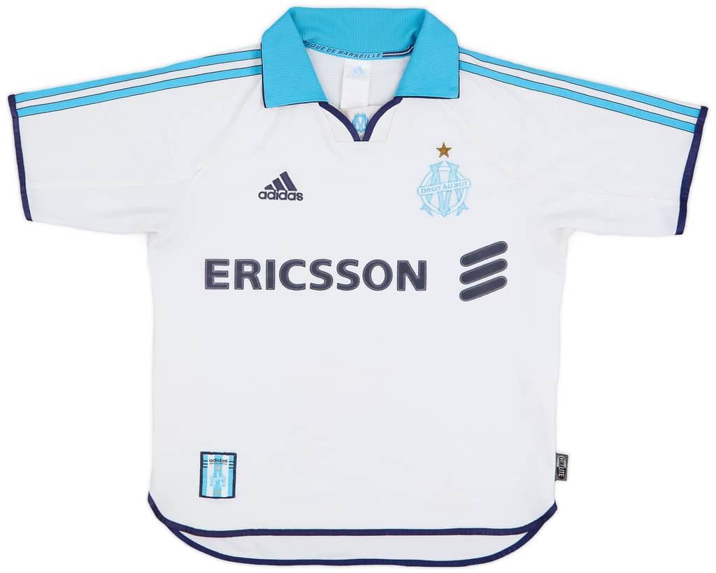 1999-00 Olympique Marseille Home Shirt - 6/10 - (Y)