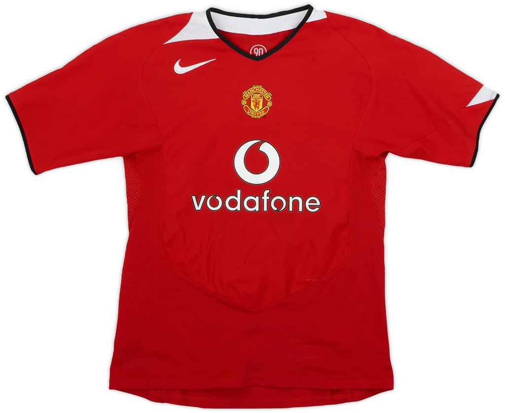 2004-06 Manchester United Home Shirt - 8/10 - (L.Boys)