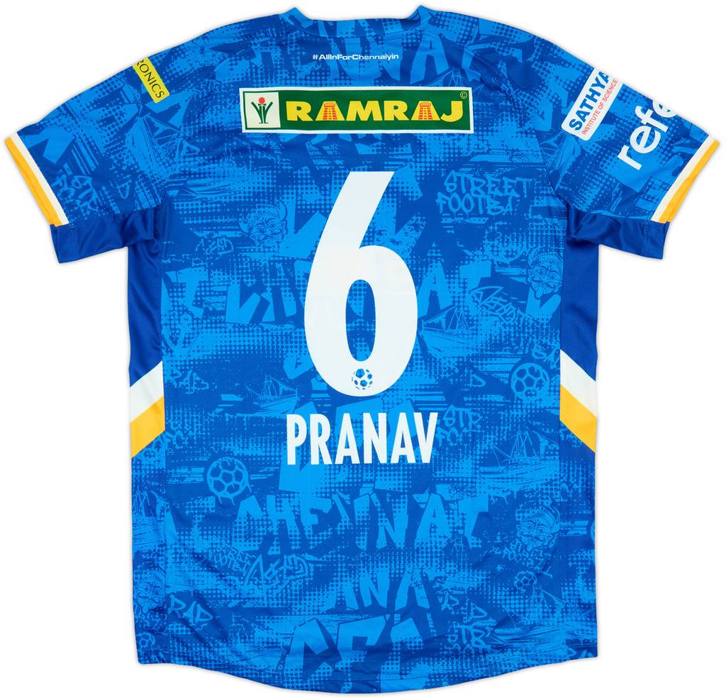 2024-25 Chennaiyin FC Home Shirt Pranav #6 (XL)