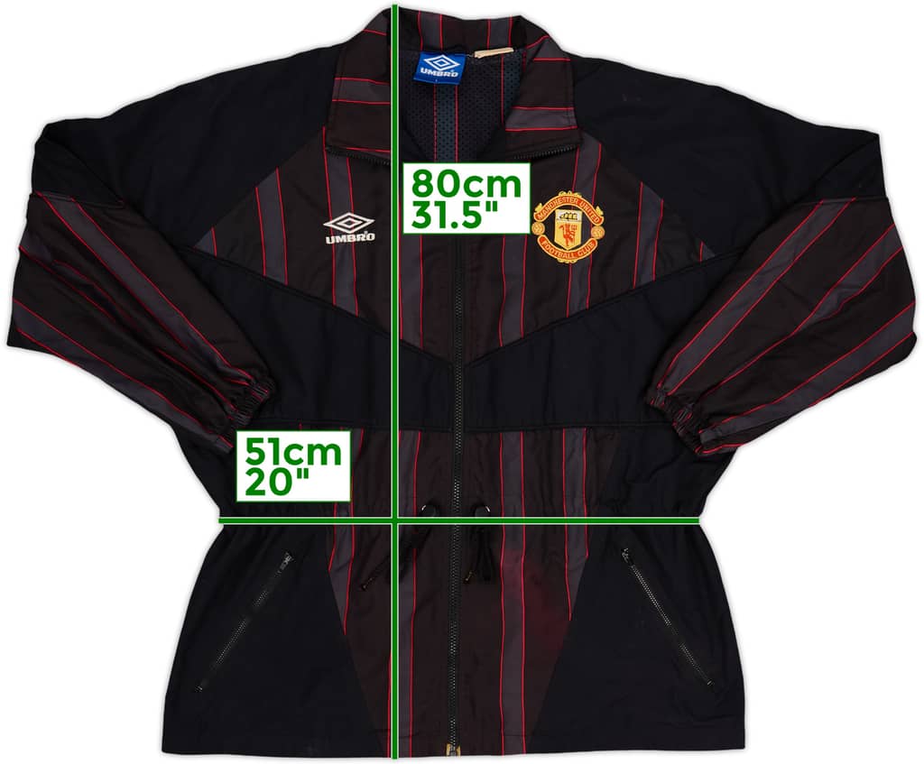 1996-97 Manchester United Umbro Track Jacket - 8/10 - (L)