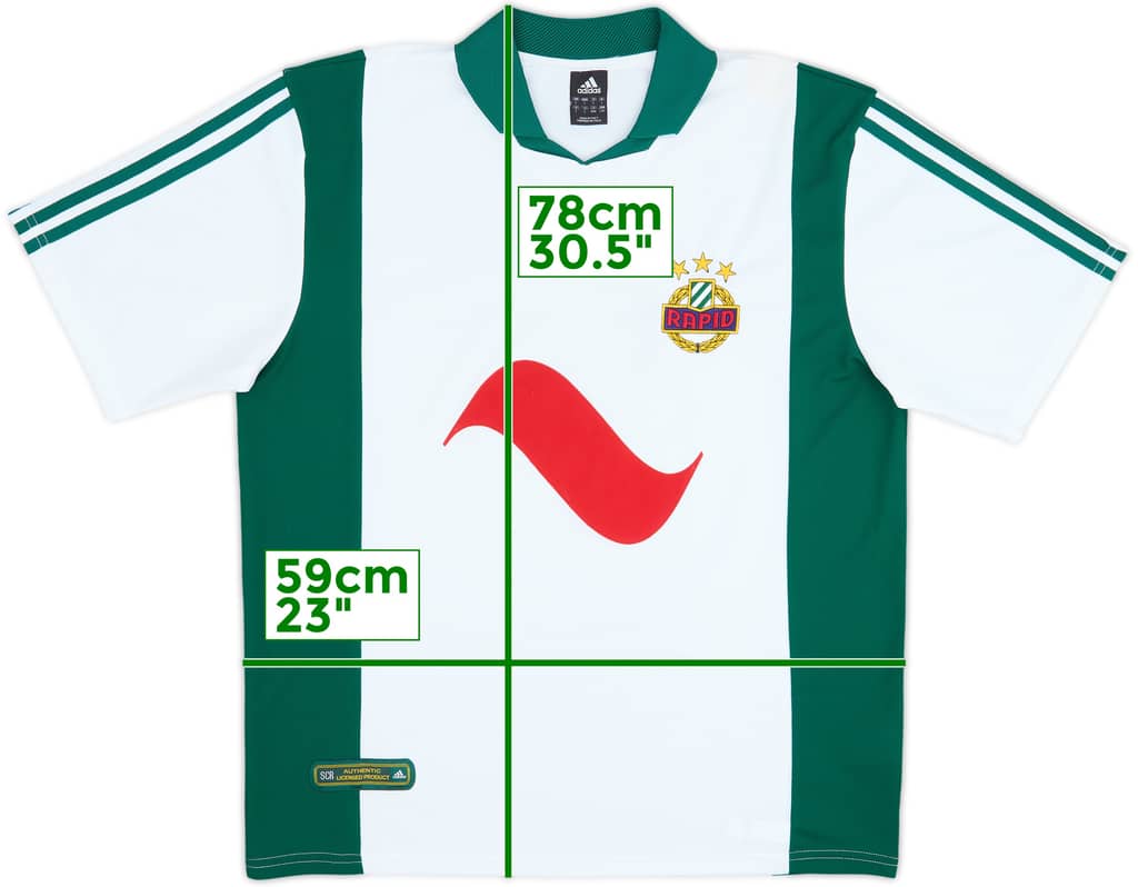 2001-03 Rapid Vienna Home Shirt - 7/10 - (L)