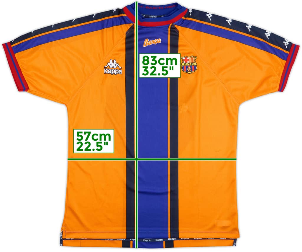 1997-98 Barcelona Away Shirt - 9/10 - (XL)