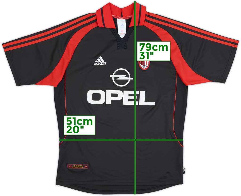 2000-01 AC Milan Third Shirt - 9/10 - (L)