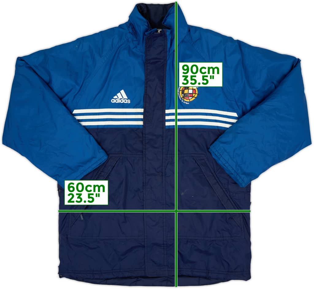 1998-00 España adidas Abrigo Acolchado de Banca - 7/10 - (S)