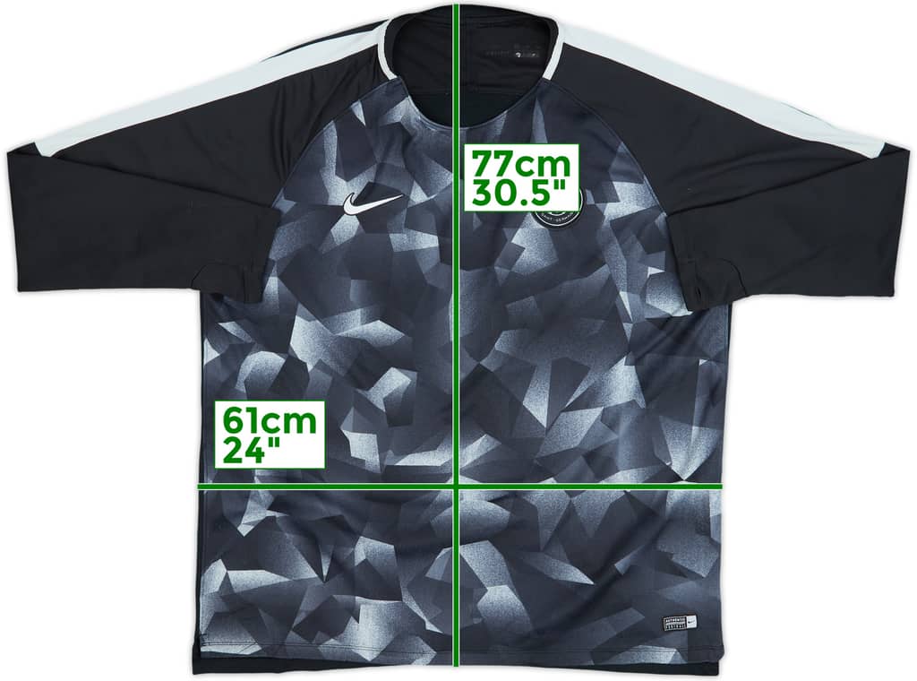 2017-18 Paris Saint-Germain Nike Sweat Top - 7/10 - (XXL)