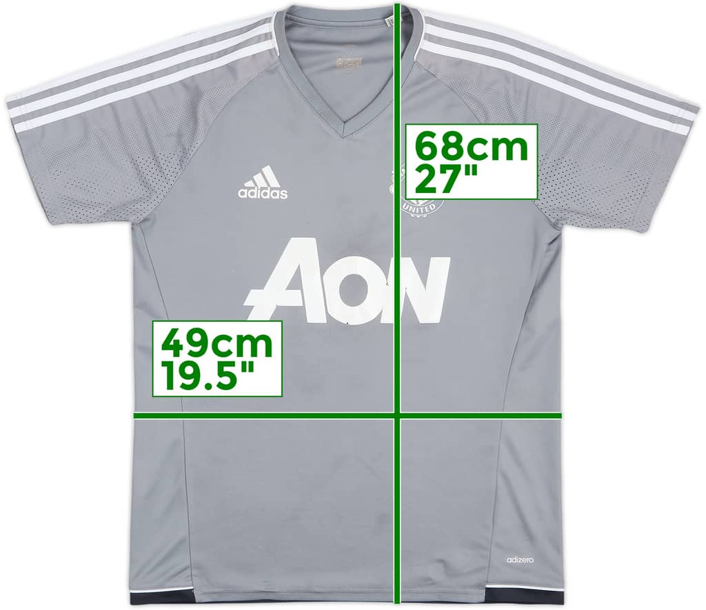 2017-18 Manchester United adizero Training Shirt - 5/10 - (M)