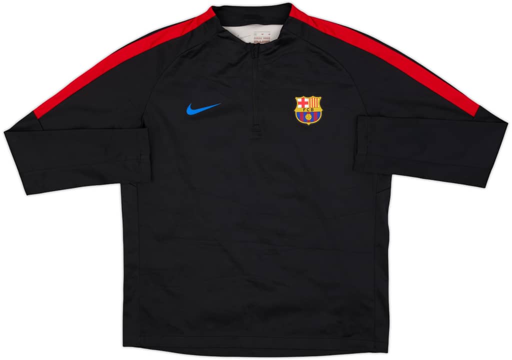 2017-18 Barcelona Nike 1/4 Zip Drill Top - 8/10 - (XL.Boys)