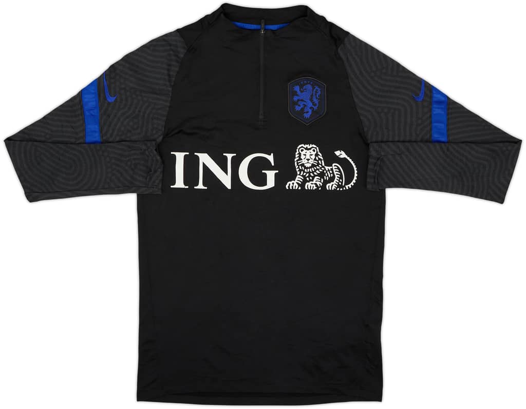 2020-21 Netherlands Player Issue Nike 1/4 Zip Drill Top - 6/10 - (S)
