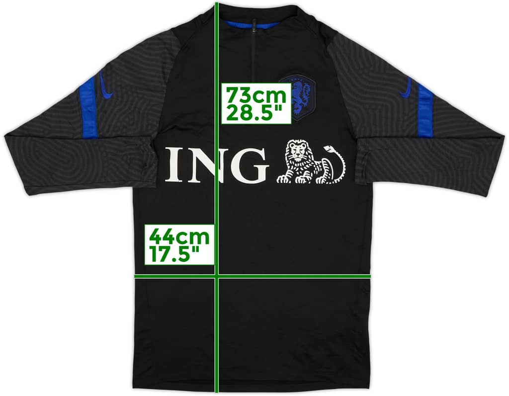 2020-21 Netherlands Player Issue Nike 1/4 Zip Drill Top - 6/10 - (S)