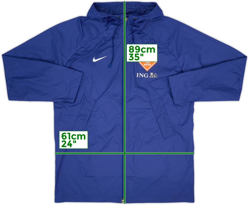 2022-23 Netherlands Nike Hooded Rain Jacket - 8/10 - (L)