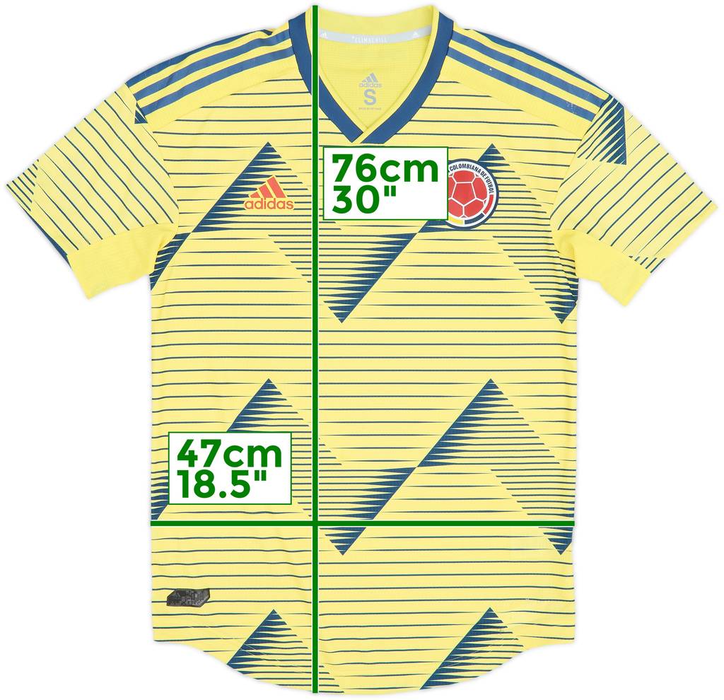 2019-20 Colombia Authentic Home Shirt - 6/10 - (S)