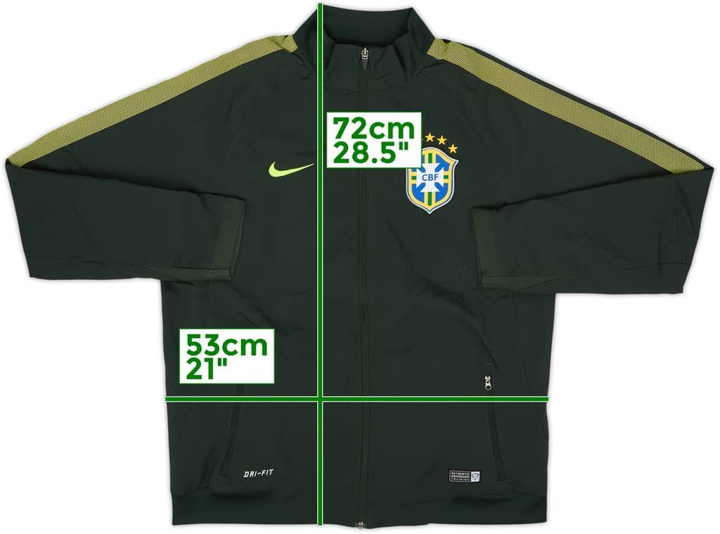 2014-15 Brazil Nike Track Jacket - 8/10 - (M)