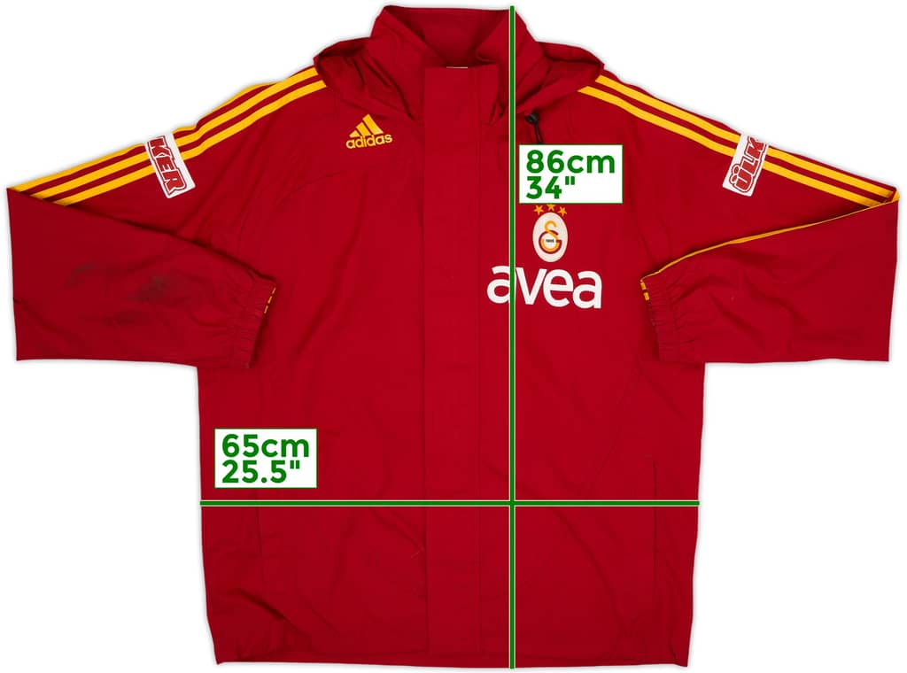 2007-08 Galatasaray adidas Hooded Rain Jacket - 6/10 - (L)