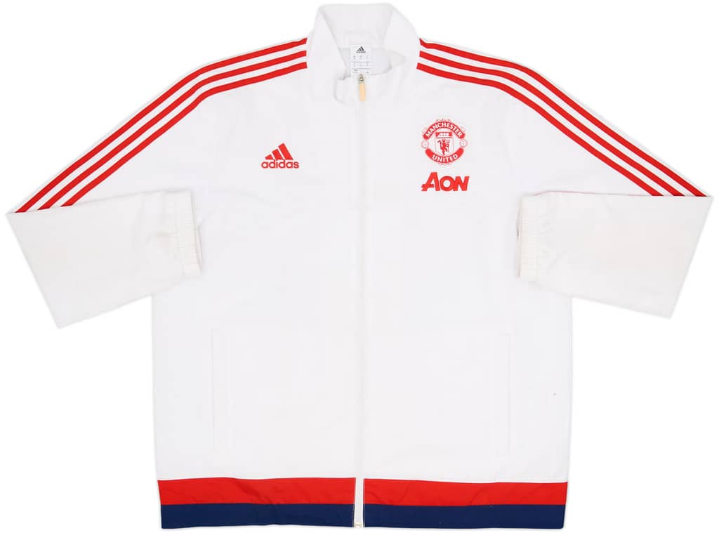 2015-16 Manchester United adidas Track Jacket - 7/10 - (XL)
