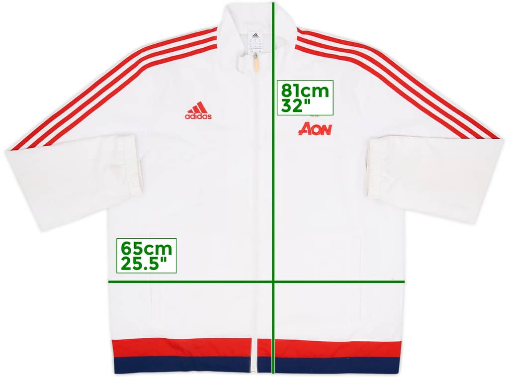 2015-16 Manchester United adidas Track Jacket - 7/10 - (XL)