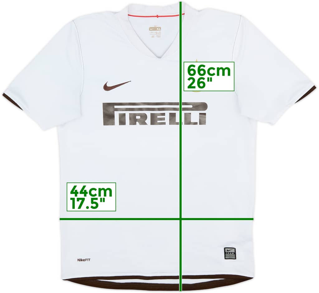 Camiseta de visitante del Inter Milan 2008-09 - 6/10 - (Niños XL)