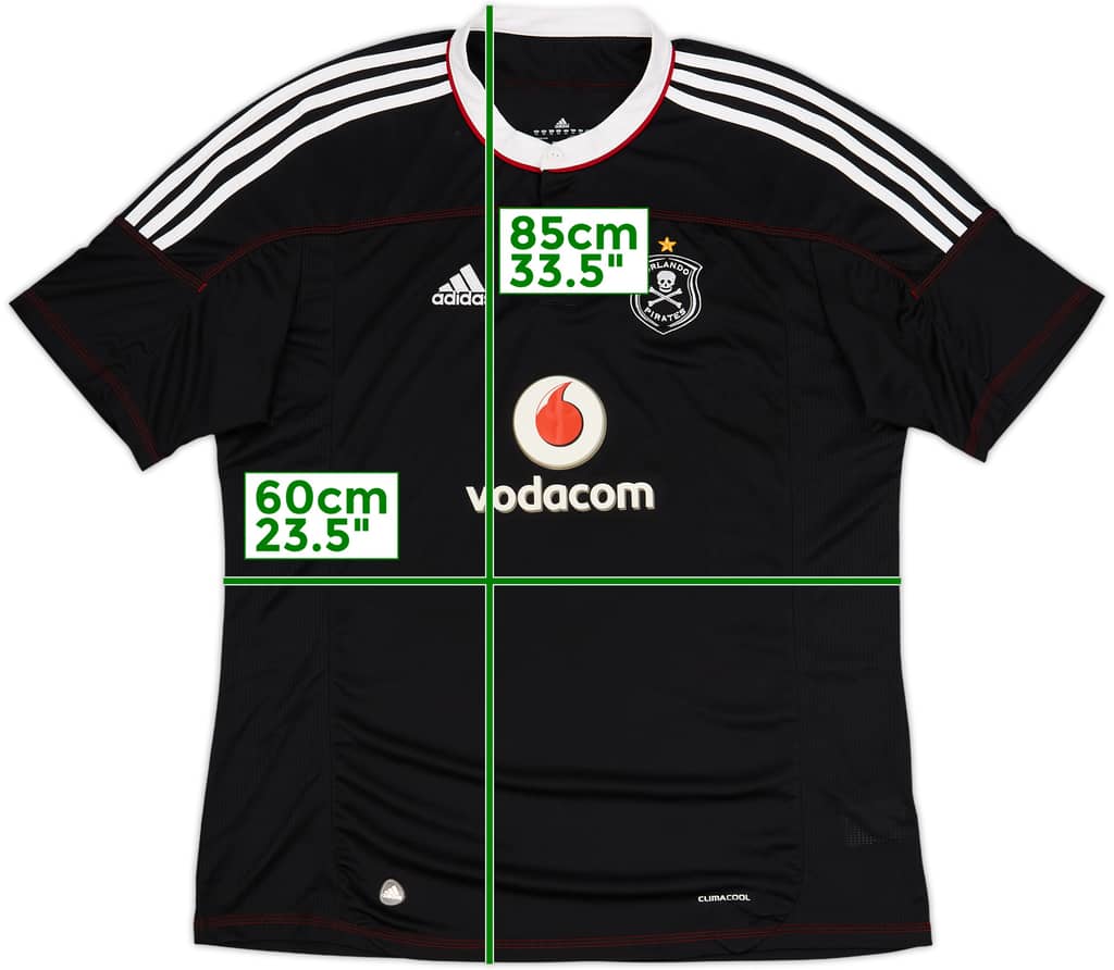 2011-12 Orlando Pirates Home Shirt - 9/10 - (XXL)