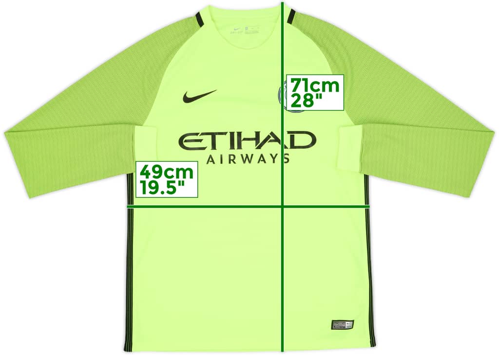 2016-17 Manchester City GK Shirt - 9/10 - (M)