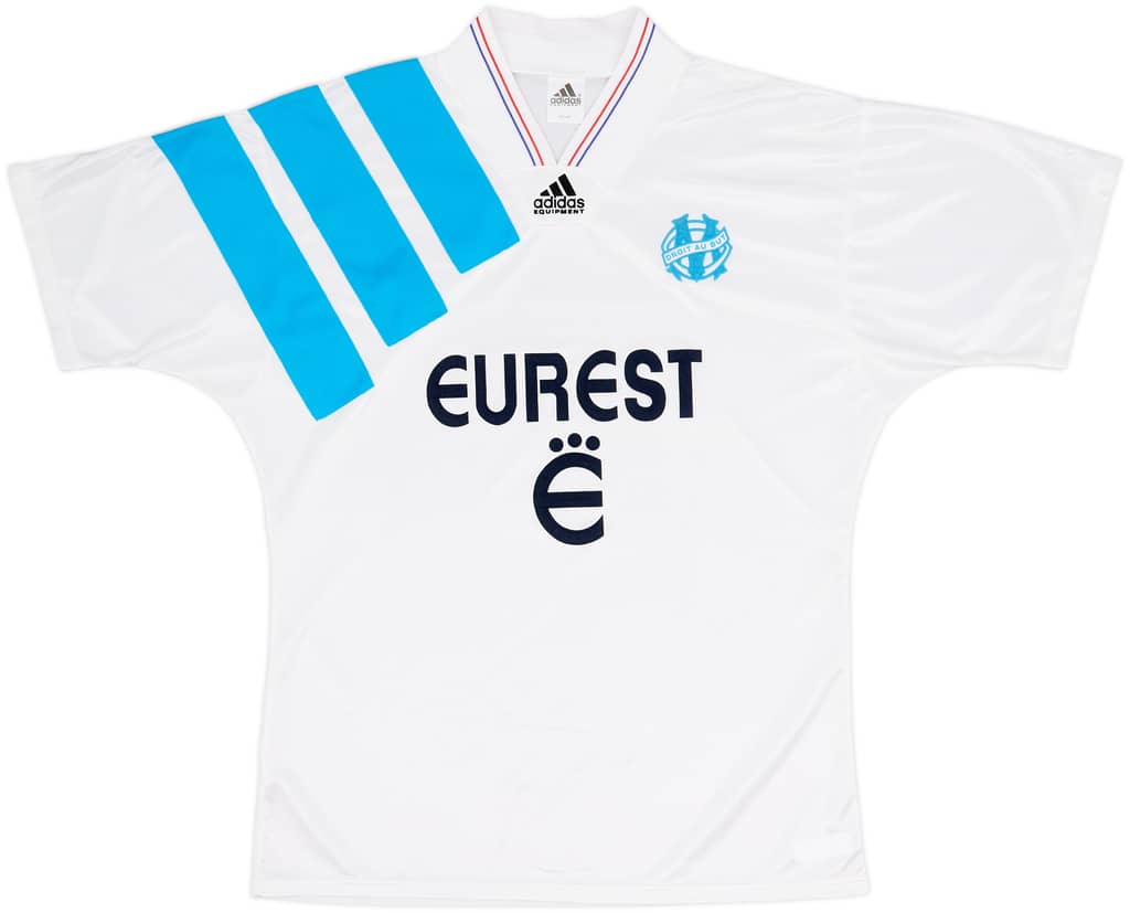 1993-94 Olympique Marseille Home Shirt - 8/10 - (L)