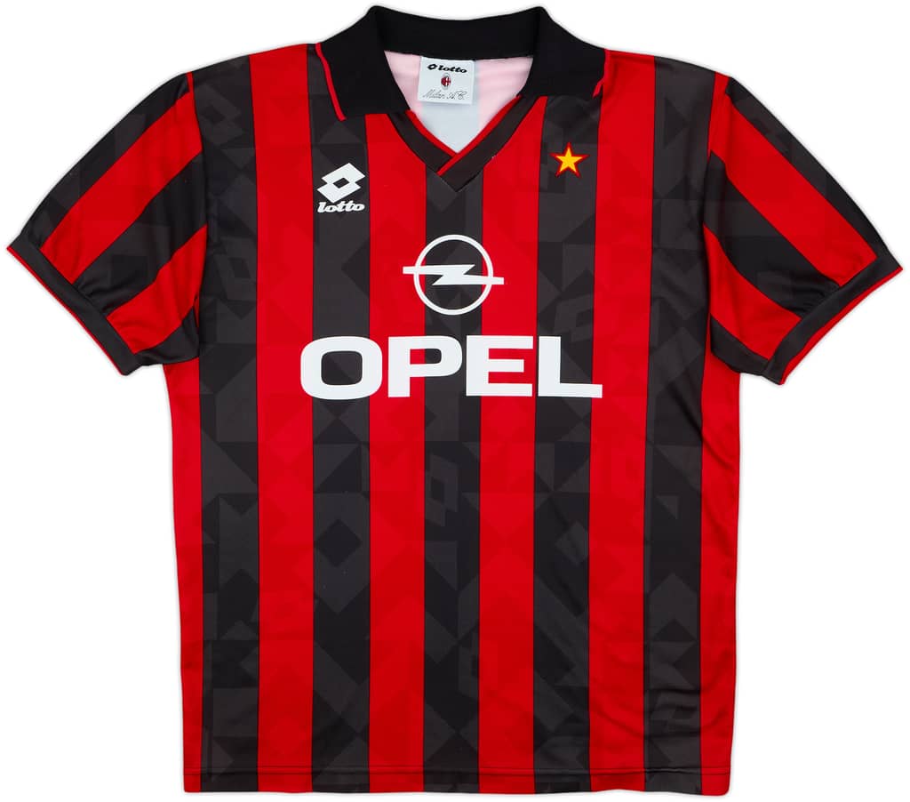 1994-95 AC Milan Home Shirt - 8/10 - (L)