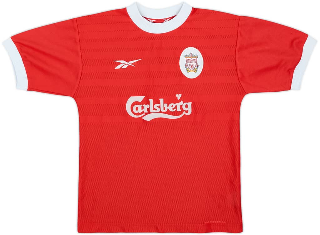1998-00 Liverpool Home Shirt - 8/10 - (M.Boys)