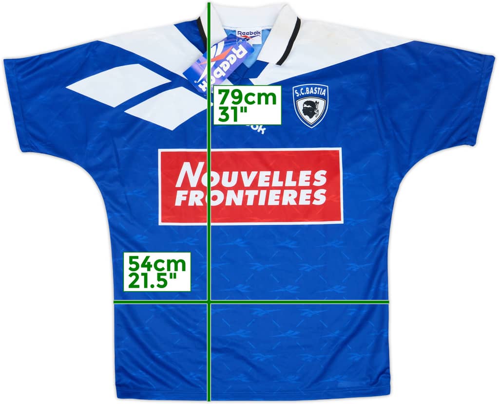 1995-96 Bastia Home Shirt (M)