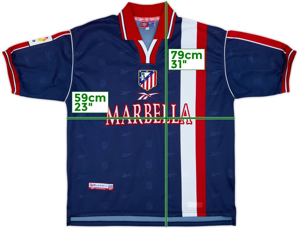 1998-99 Atletico Madrid Away Shirt - 10/10 - (L)