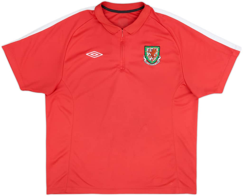 Polo 1/4 Zip Umbro de Gales 2010-11 - 8/10 - (L)