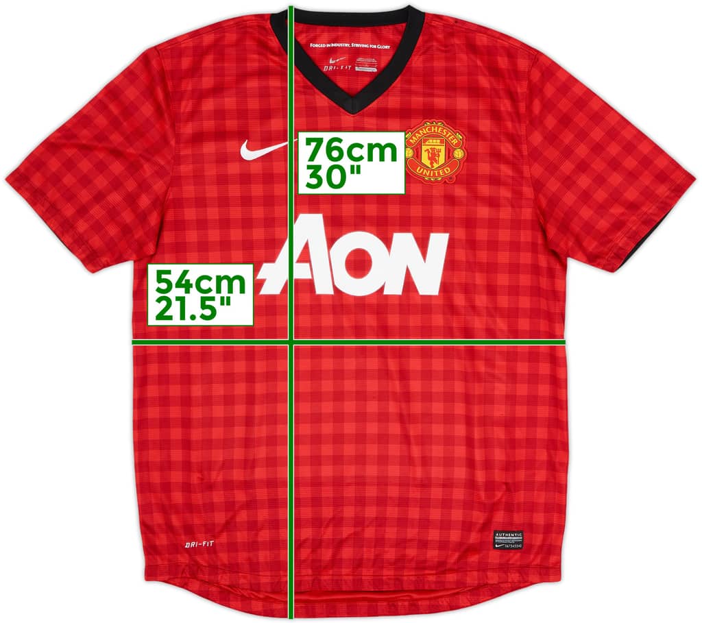 2012-13 Manchester United Home Shirt - 9/10 - (L)