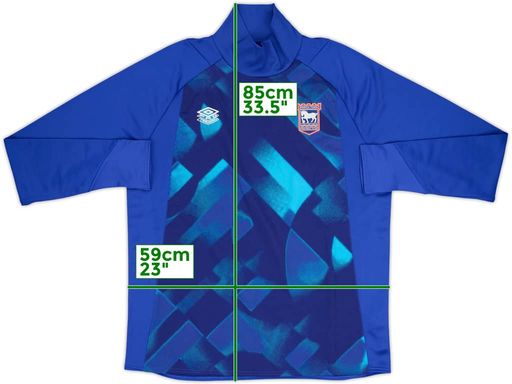2023-24 Ipswich Umbro Drill Top - 10/10 - (XXL)