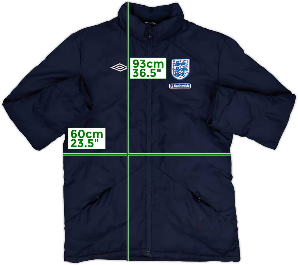 2010-11 England Umbro Padded Bench Coat - 9/10 - (XL)
