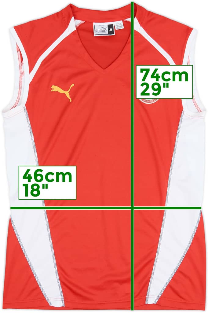 2005-06 Olympiakos Puma Training Vest - 7/10 - (M)