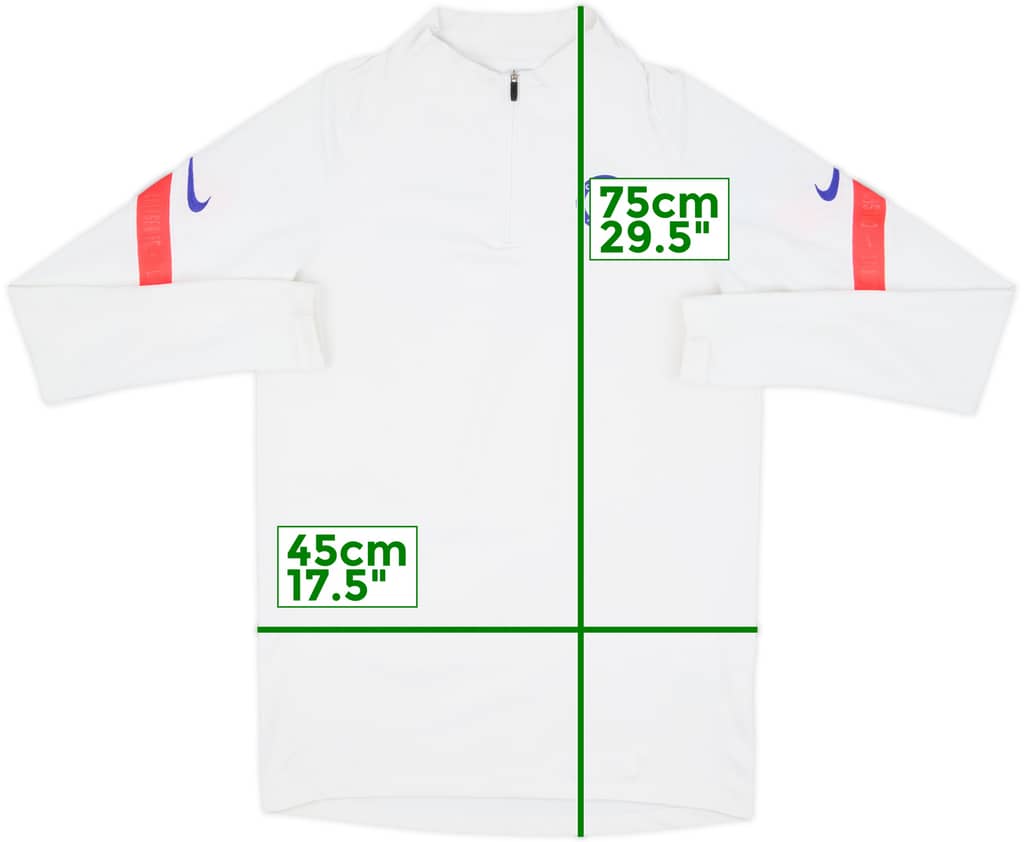 2020-21 Chelsea Nike 1/4 Zip Training Top - 8/10 - (S)