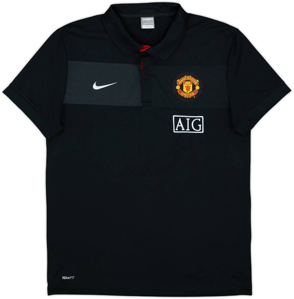 2009-10 Manchester United Nike Polo Shirt - 9/10 - (L)