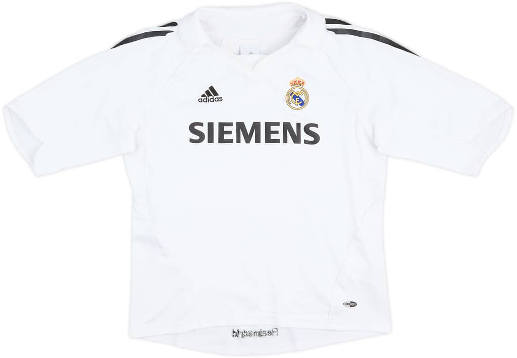 2005-06 Real Madrid Home Shirt - 8/10 - (M.Boys)