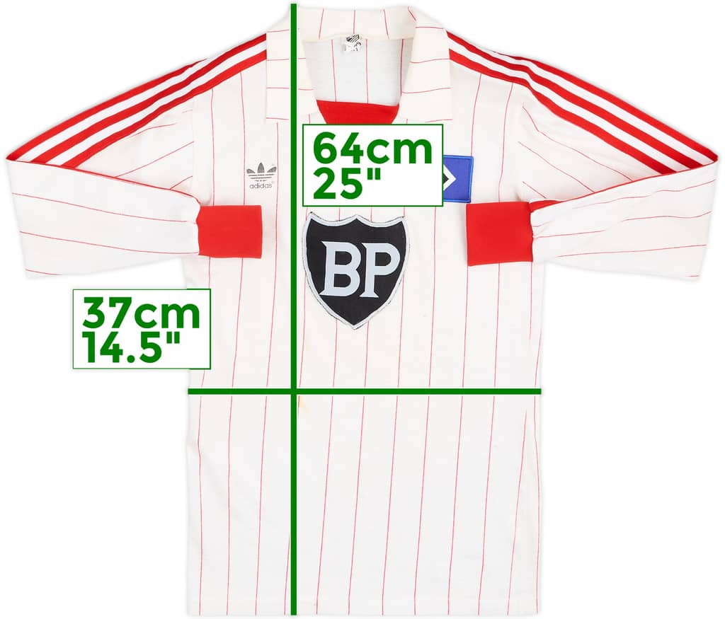 Camiseta de manga larga de local del Hamburg 1982-83 - 7/10 - (S)