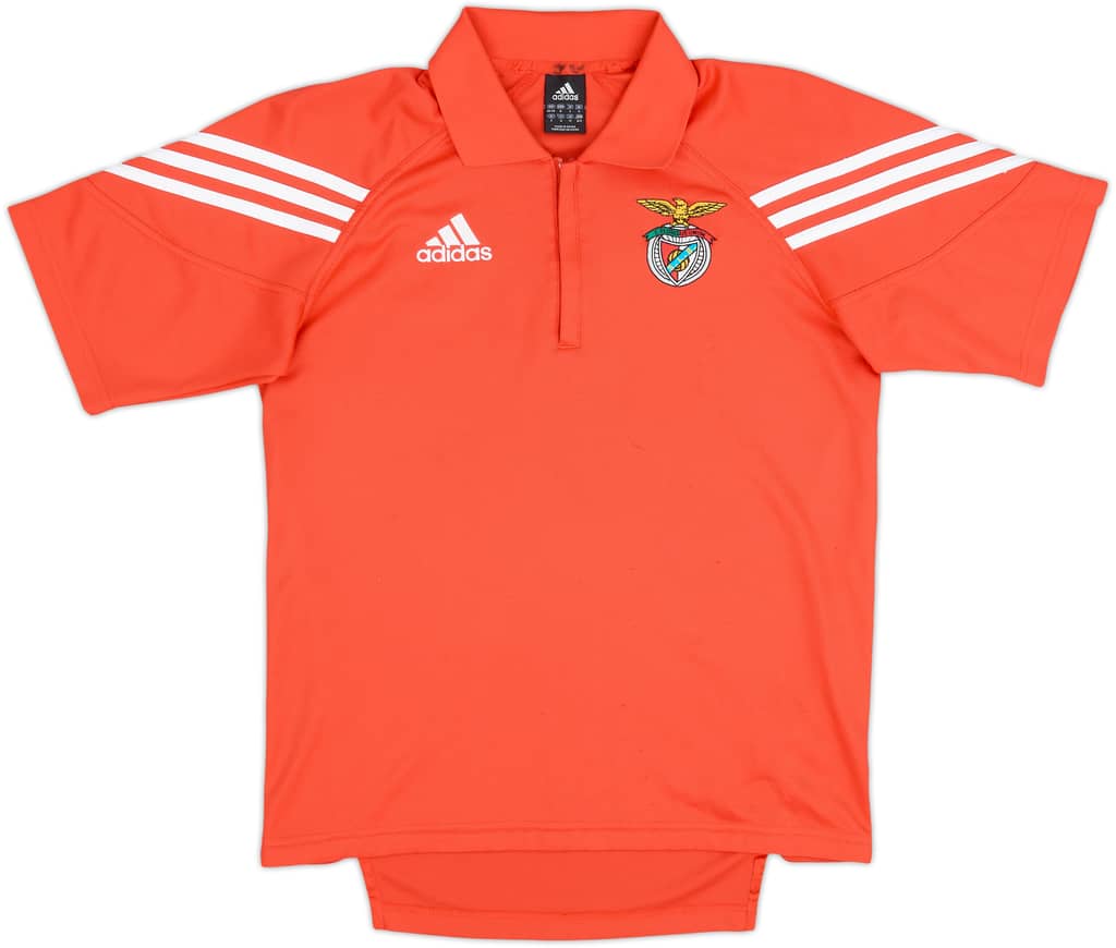 2003-04 Benfica adidas 1/4 Zip Polo Shirt - 9/10 - (S)