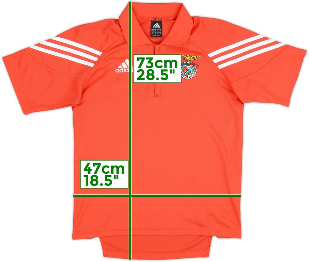 2003-04 Benfica adidas 1/4 Zip Polo Shirt - 9/10 - (S)