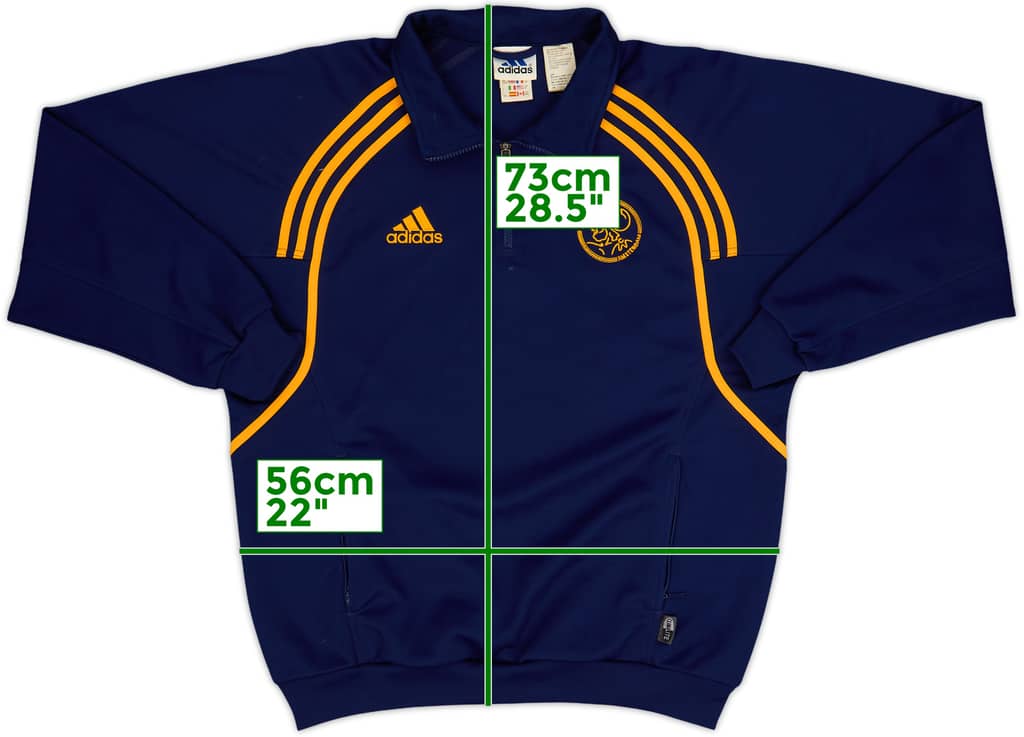 Sudadera de entrenamiento con cremallera 1/4 adidas del Ajax 2000-01 - 8/10 - (M/L)