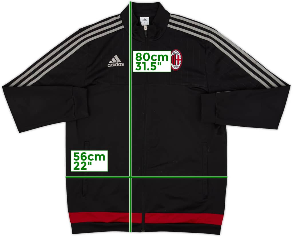 2015-16 AC Milan adidas Sweat Top - 8/10 - (L)