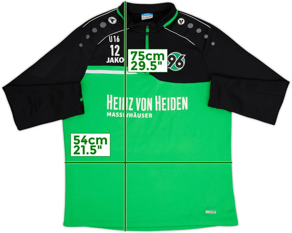 2018-19 Hannover 96 Player Issue Jako 1/4 Zip Drill Top #12 - 8/10 - (M)