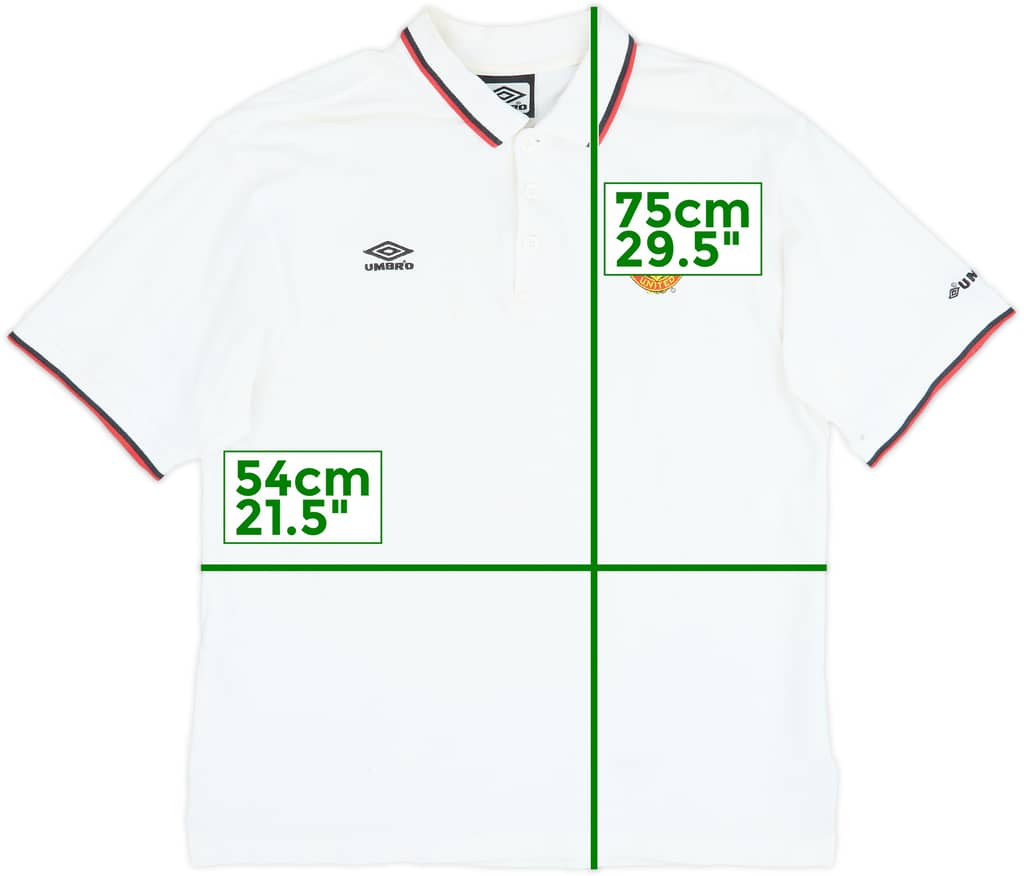 1998-99 Manchester United Umbro Polo Shirt - 10/10 - (XL)