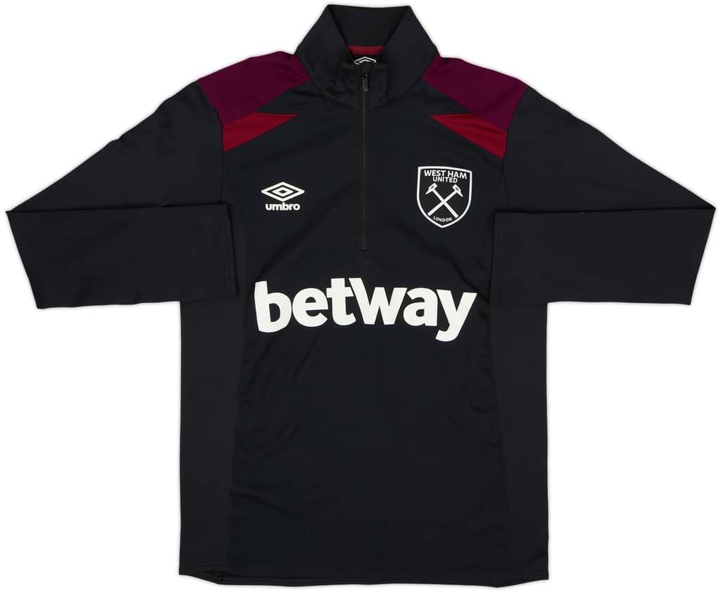 2017-18 West Ham Umbro 1/4 Zip Training Top - 7/10 - (S)